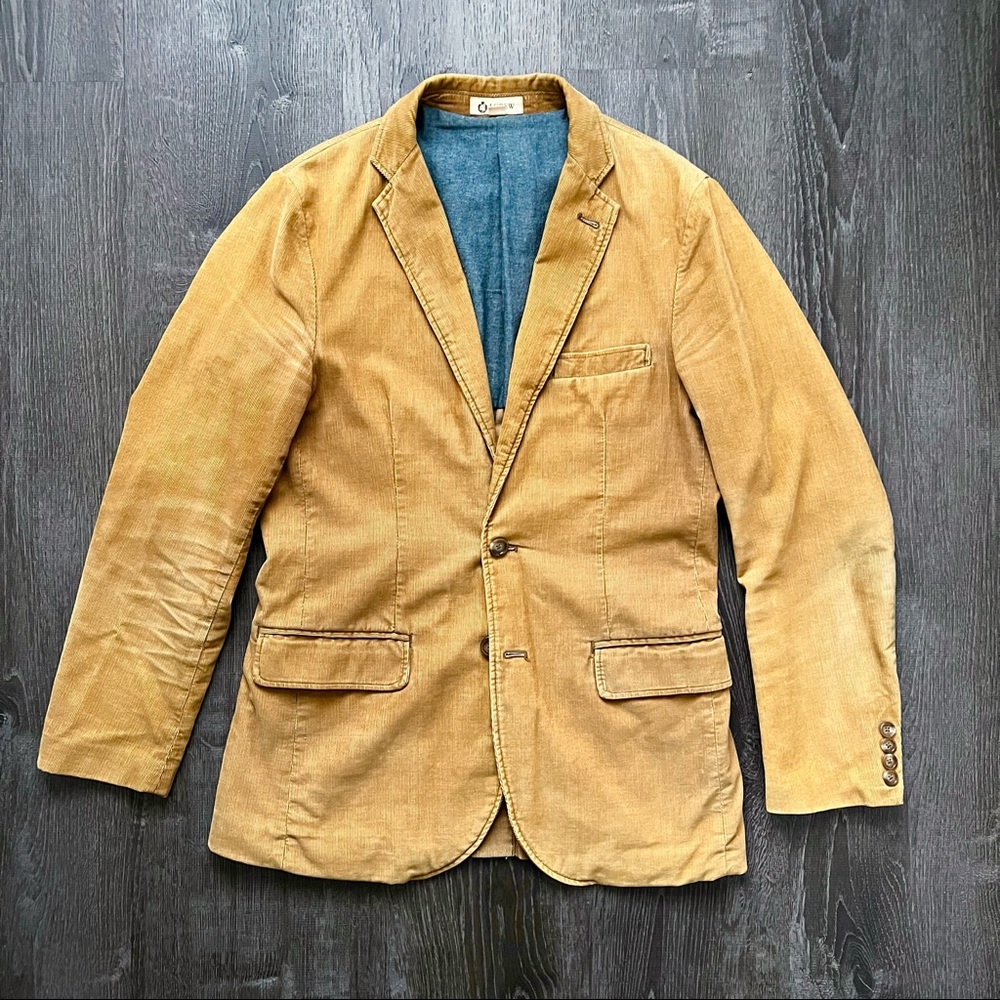 J. Crew - Small - Vintage - Ludlow Tan Italian Corduroy Unstructured Jacket